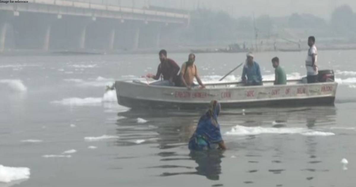 Chhath Puja: Delhi Jal Board sprays chemicals in Yamuna to treat toxic foam